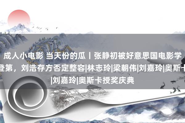 成人小电影 当天份的瓜丨张静初被好意思国电影学院导演系登第，刘浩存方否定整容|林志玲|梁朝伟|刘嘉玲|奥斯卡授奖庆典